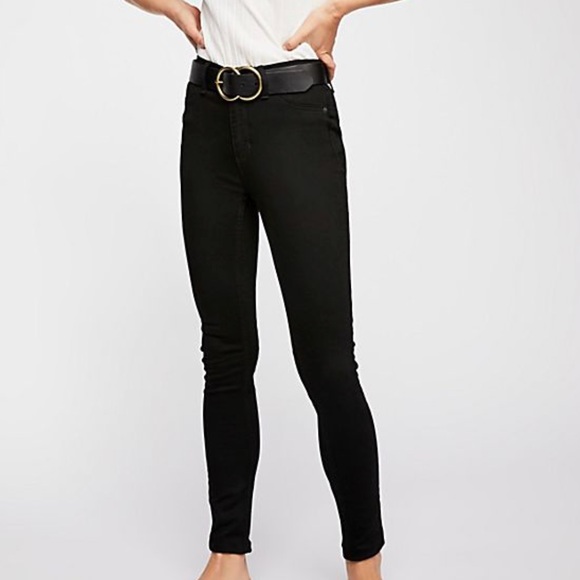 free people black jeggings
